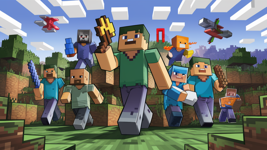 minecraft (2009) game icons banners